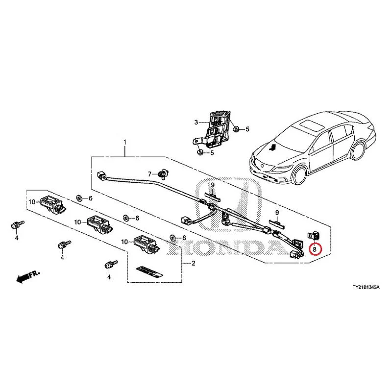 [NEW] JDM HONDA LEGEND HYBRID KC2 2016 Pop-Up Hood Sensor GENUINE OEM - Image 9