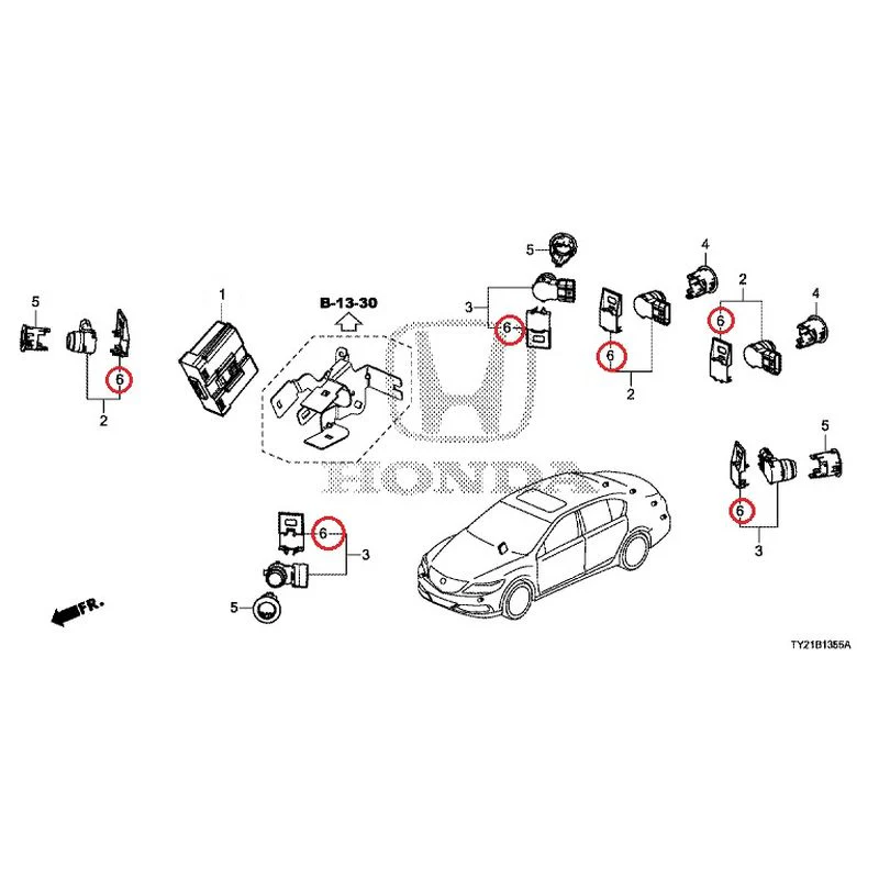 [NEW] JDM HONDA LEGEND HYBRID KC2 2016 Parking Sensor (1) GENUINE OEM - Image 27
