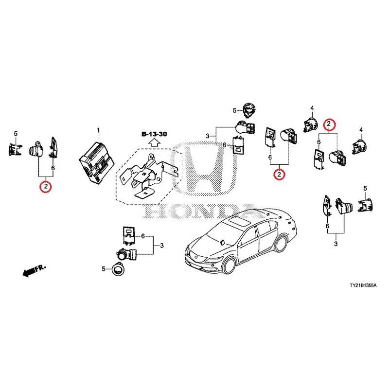 [NEW] JDM HONDA LEGEND HYBRID KC2 2016 Parking Sensor (1) GENUINE OEM - Image 4