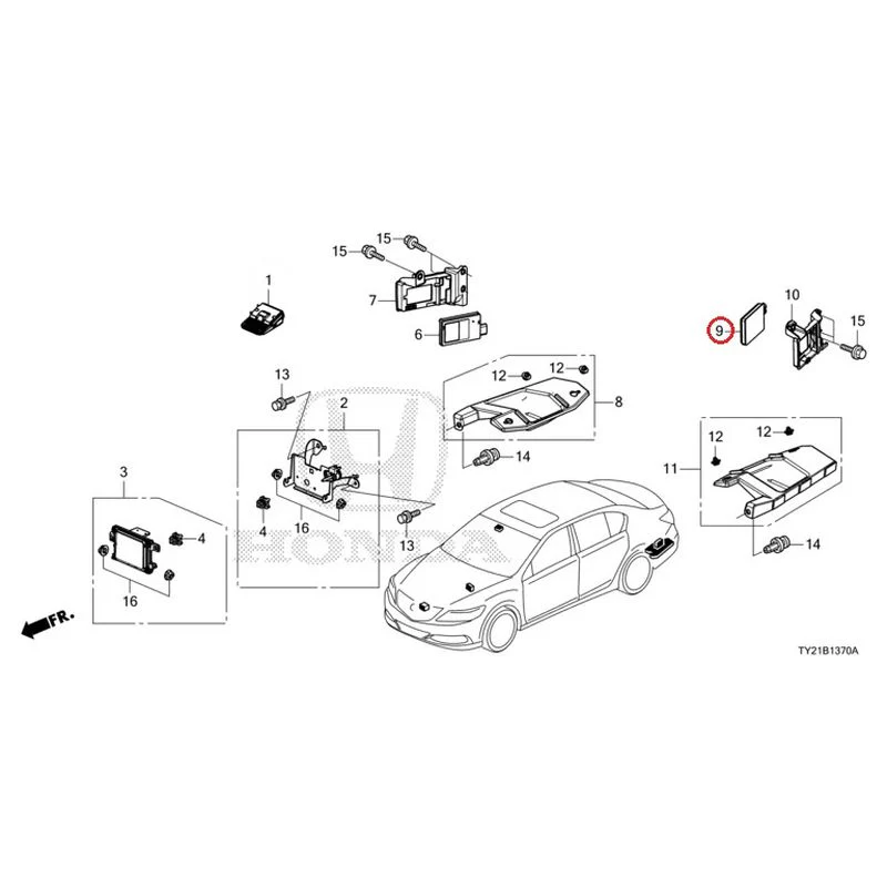 [NEW] JDM HONDA LEGEND HYBRID KC2 2016 Radar (1) GENUINE OEM - Image 10