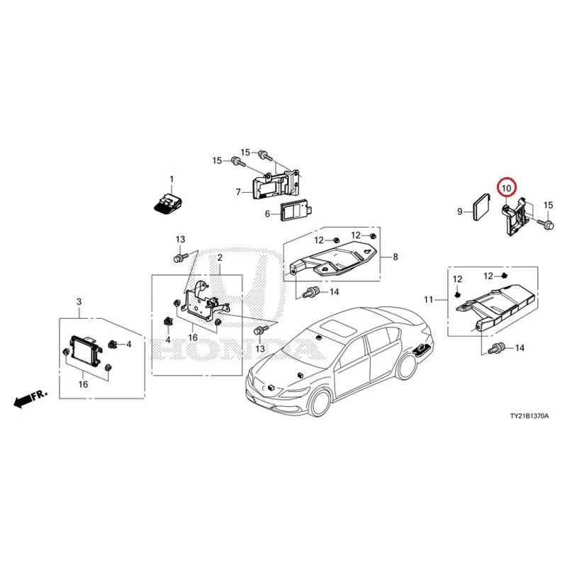 [NEW] JDM HONDA LEGEND HYBRID KC2 2016 Radar (1) GENUINE OEM - Image 11