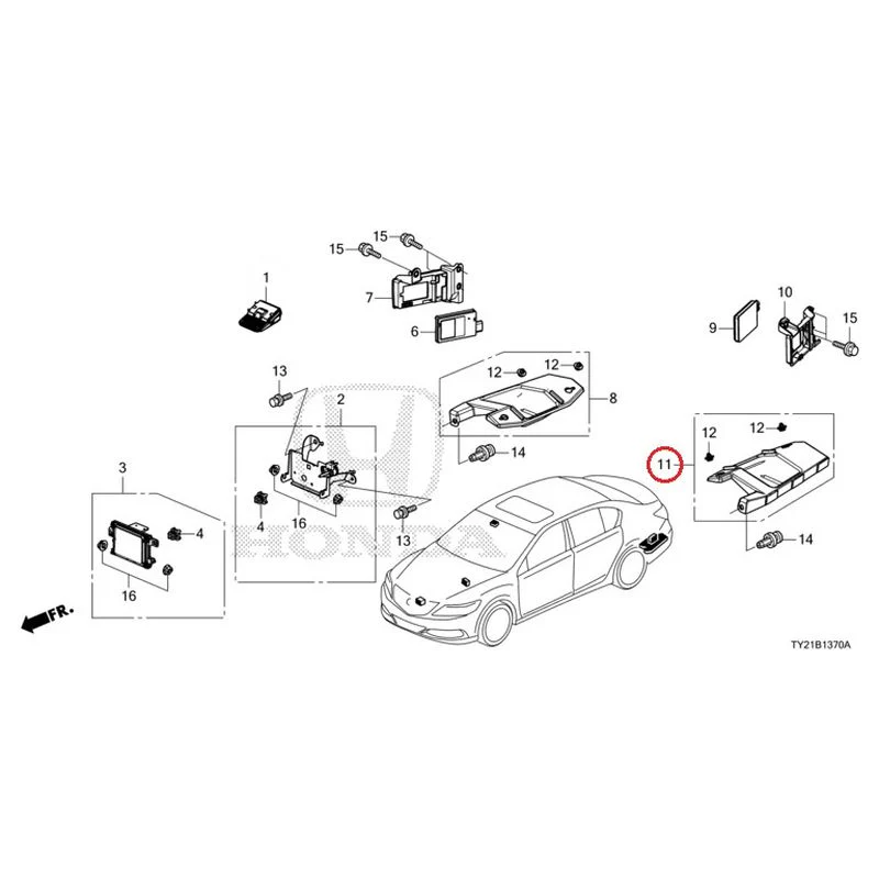[NEW] JDM HONDA LEGEND HYBRID KC2 2016 Radar (1) GENUINE OEM - Image 12