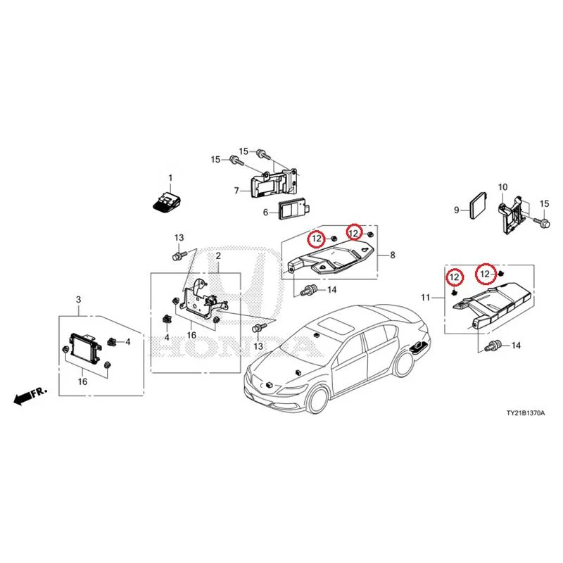 [NEW] JDM HONDA LEGEND HYBRID KC2 2016 Radar (1) GENUINE OEM - Image 13