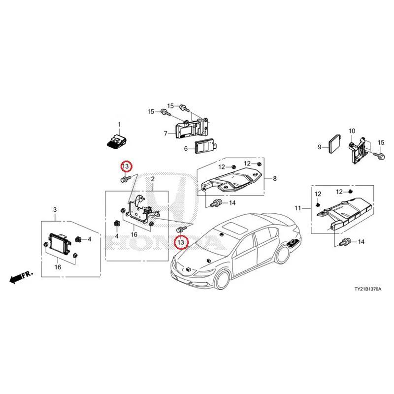 [NEW] JDM HONDA LEGEND HYBRID KC2 2016 Radar (1) GENUINE OEM - Image 14