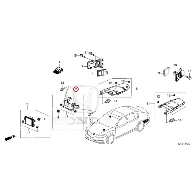 [NEW] JDM HONDA LEGEND HYBRID KC2 2016 Radar (1) GENUINE OEM - Image 4