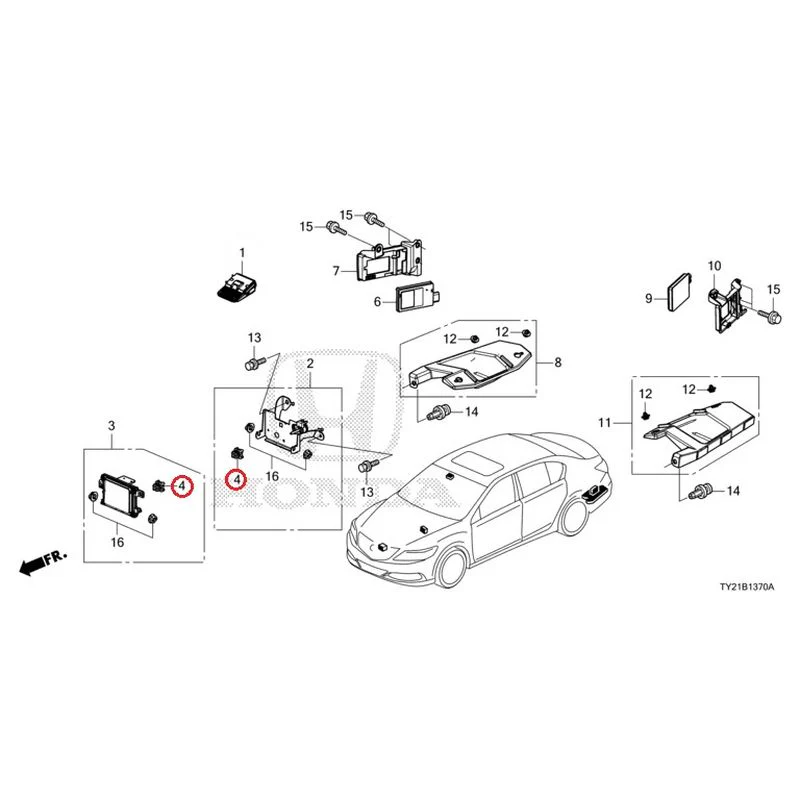 [NEW] JDM HONDA LEGEND HYBRID KC2 2016 Radar (1) GENUINE OEM - Image 6