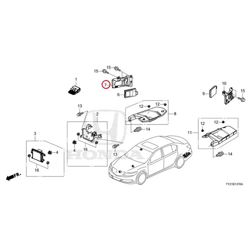 [NEW] JDM HONDA LEGEND HYBRID KC2 2016 Radar (1) GENUINE OEM - Image 8
