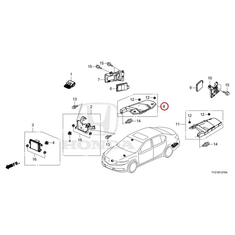 [NEW] JDM HONDA LEGEND HYBRID KC2 2016 Radar (1) GENUINE OEM - Image 9