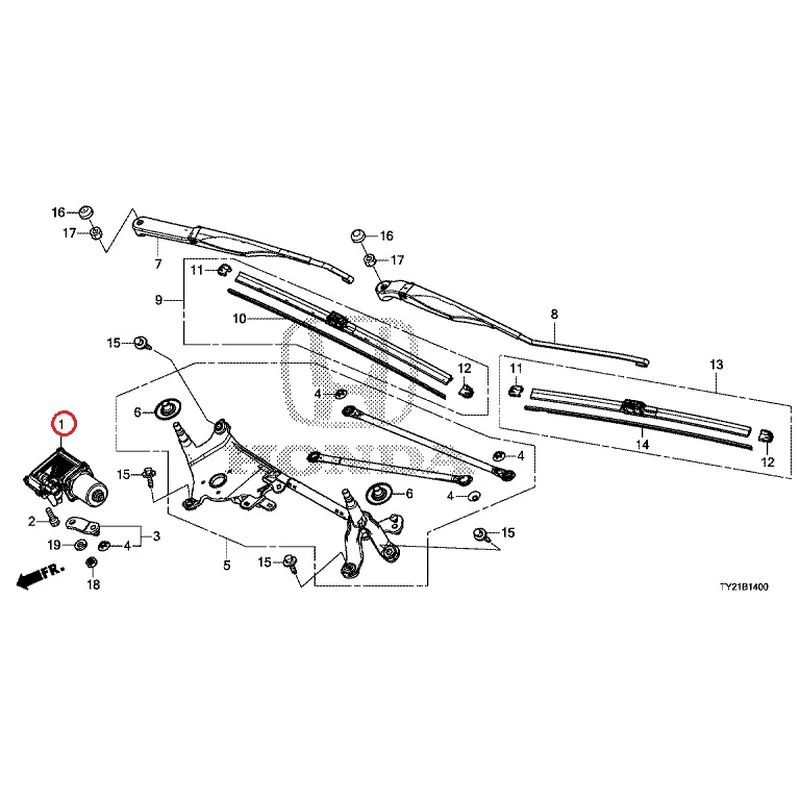 [NEW] JDM HONDA LEGEND HYBRID KC2 2016 Front Windshield Wiper GENUINE OEM - Image 2