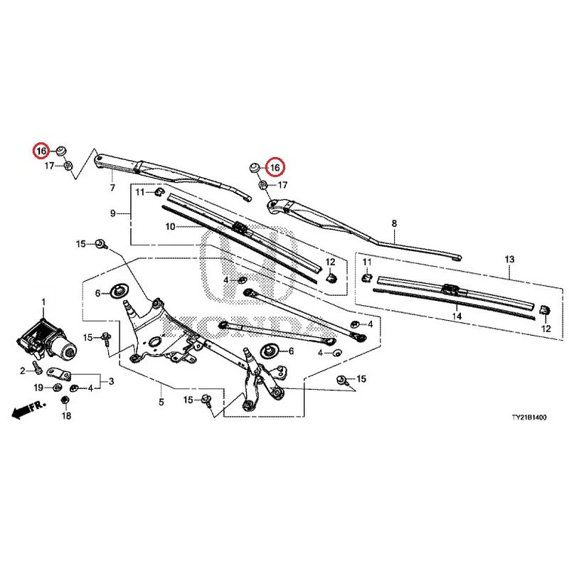[NEW] JDM HONDA LEGEND HYBRID KC2 2016 Front Windshield Wiper GENUINE OEM - Image 25