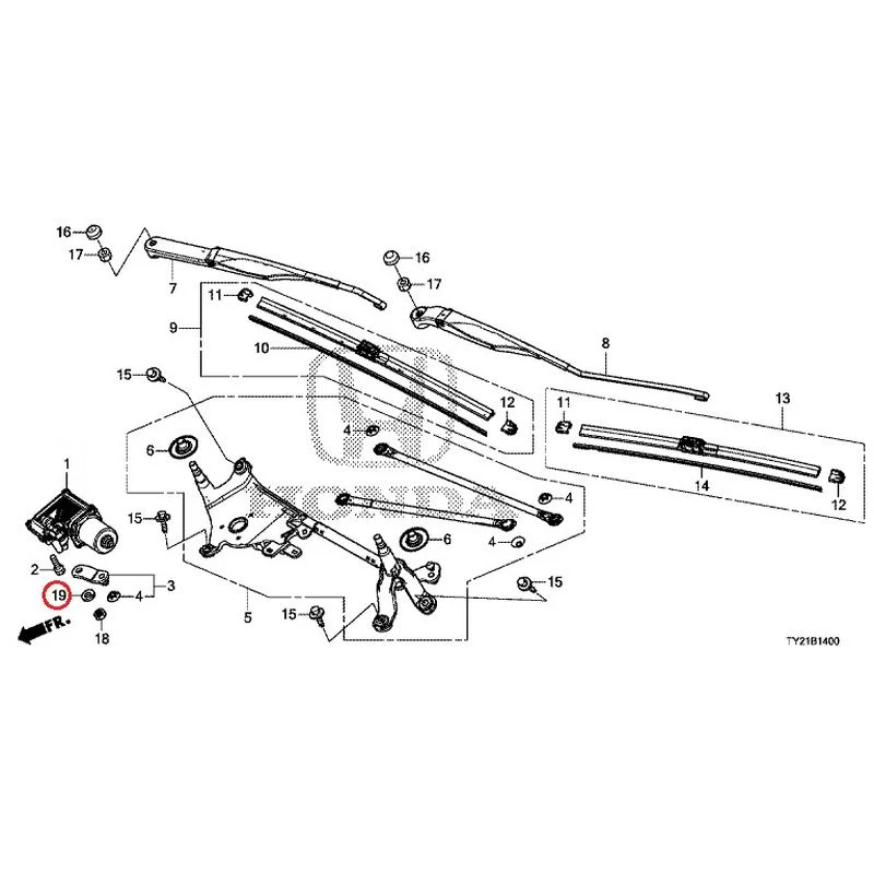 [NEW] JDM HONDA LEGEND HYBRID KC2 2016 Front Windshield Wiper GENUINE OEM - Image 28