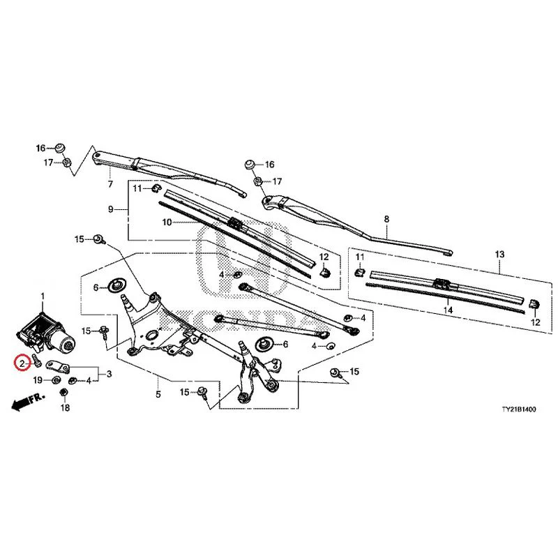 [NEW] JDM HONDA LEGEND HYBRID KC2 2016 Front Windshield Wiper GENUINE OEM - Image 3
