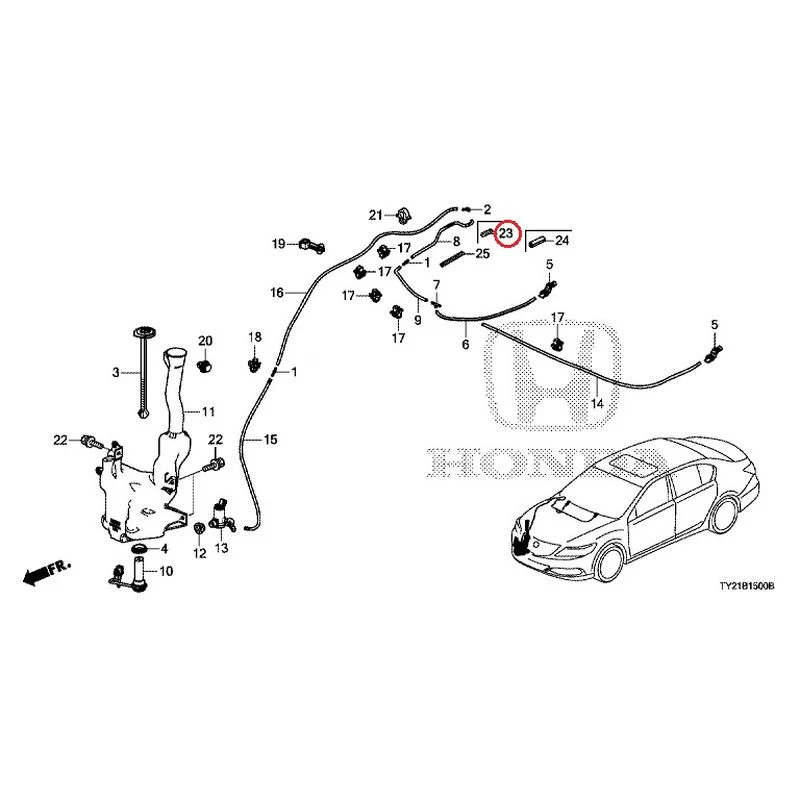[NEW] JDM HONDA LEGEND HYBRID KC2 2016 Windshield Washer GENUINE OEM - Image 24