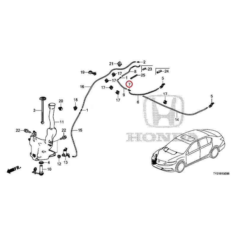 [NEW] JDM HONDA LEGEND HYBRID KC2 2016 Windshield Washer GENUINE OEM - Image 8