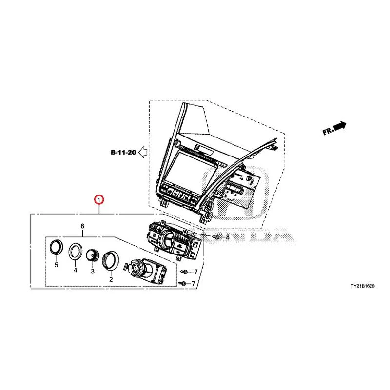 [NEW] JDM HONDA LEGEND HYBRID KC2 2016 Center Module GENUINE OEM - Image 2