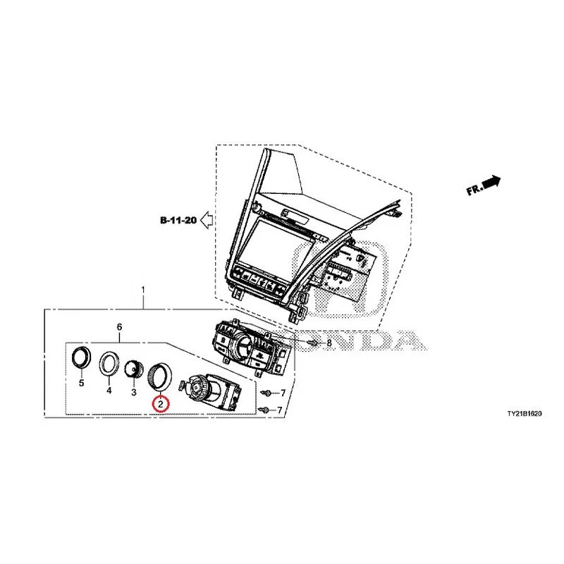 [NEW] JDM HONDA LEGEND HYBRID KC2 2016 Center Module GENUINE OEM - Image 3