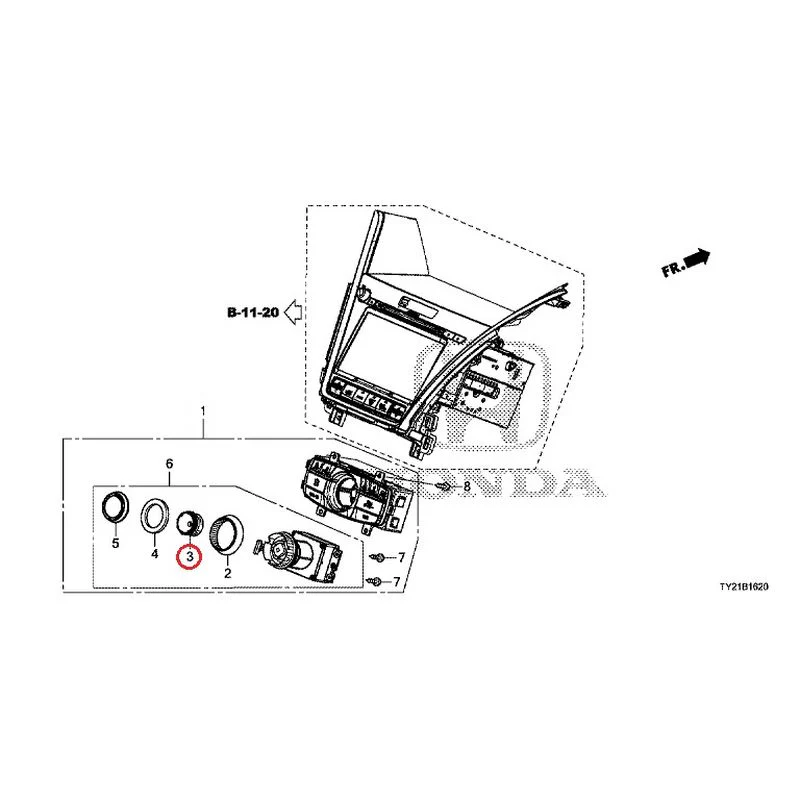 [NEW] JDM HONDA LEGEND HYBRID KC2 2016 Center Module GENUINE OEM - Image 4