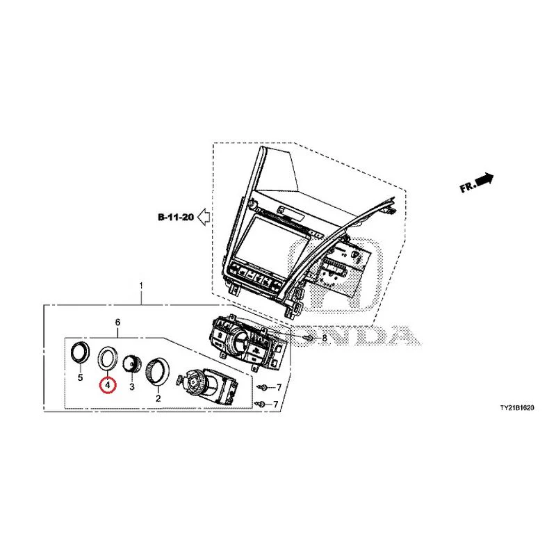 [NEW] JDM HONDA LEGEND HYBRID KC2 2016 Center Module GENUINE OEM - Image 5
