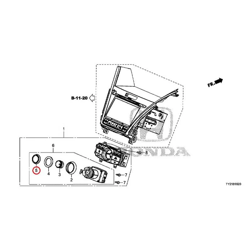 [NEW] JDM HONDA LEGEND HYBRID KC2 2016 Center Module GENUINE OEM - Image 6