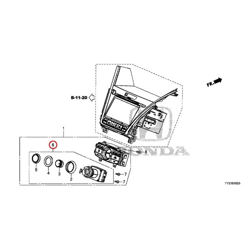 [NEW] JDM HONDA LEGEND HYBRID KC2 2016 Center Module GENUINE OEM - Image 7