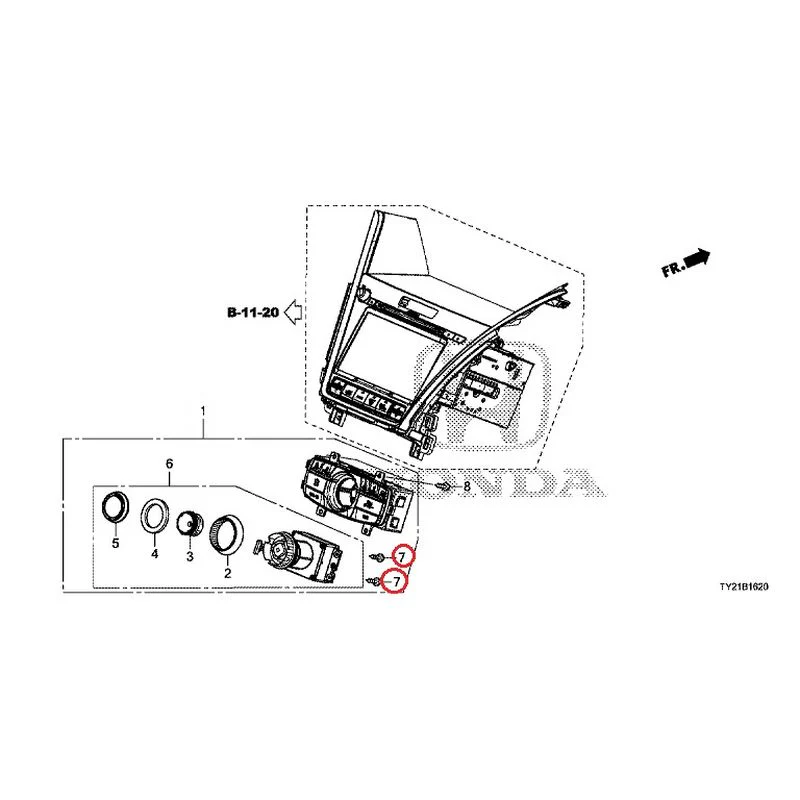 [NEW] JDM HONDA LEGEND HYBRID KC2 2016 Center Module GENUINE OEM - Image 8