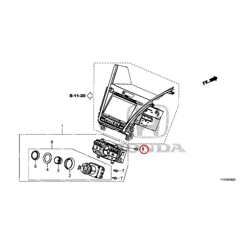 [NEW] JDM HONDA LEGEND HYBRID KC2 2016 Center Module GENUINE OEM - Image 9