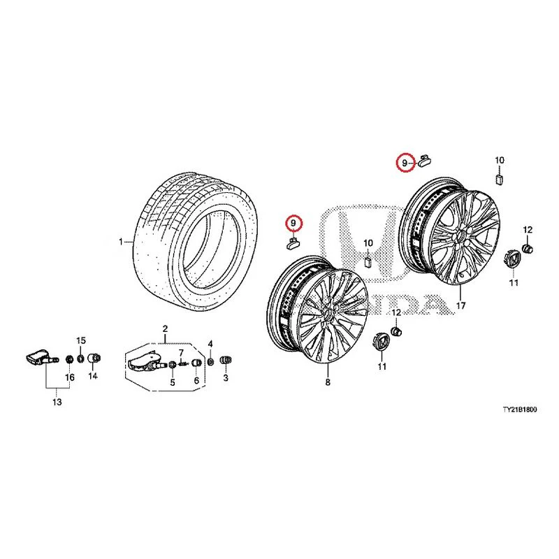 [NEW] JDM HONDA LEGEND HYBRID KC2 2016 Tire/Wheel Disc GENUINE OEM - Image 13