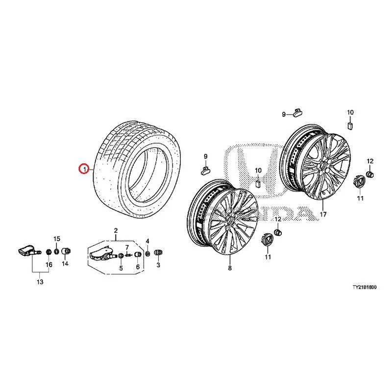 [NEW] JDM HONDA LEGEND HYBRID KC2 2016 Tire/Wheel Disc GENUINE OEM - Image 2