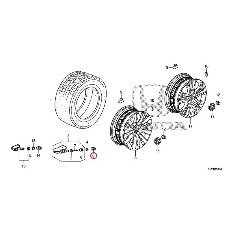 [NEW] JDM HONDA LEGEND HYBRID KC2 2016 Tire/Wheel Disc GENUINE OEM - Image 4