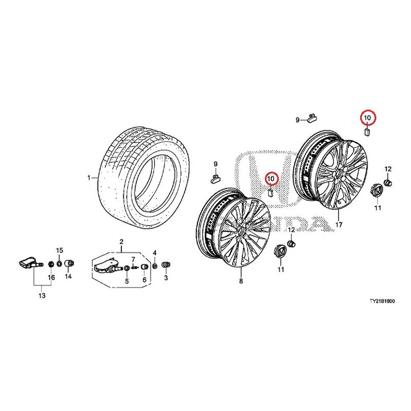 [NEW] JDM HONDA LEGEND HYBRID KC2 2016 Tire/Wheel Disc GENUINE OEM - Image 40