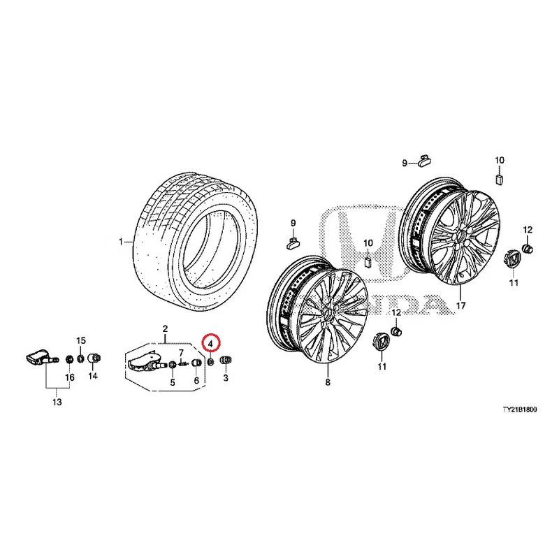 [NEW] JDM HONDA LEGEND HYBRID KC2 2016 Tire/Wheel Disc GENUINE OEM - Image 5