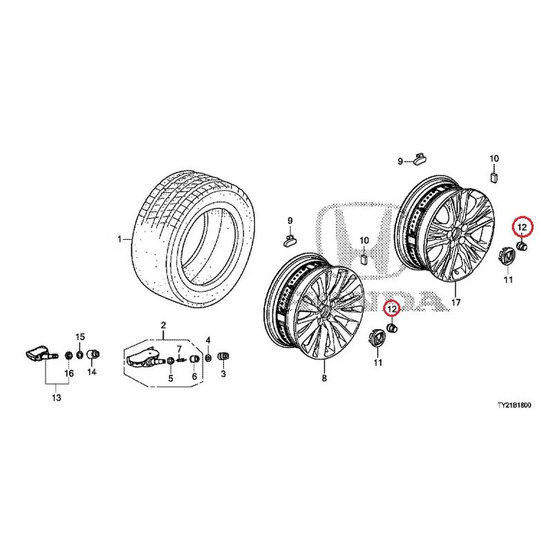 [NEW] JDM HONDA LEGEND HYBRID KC2 2016 Tire/Wheel Disc GENUINE OEM - Image 50