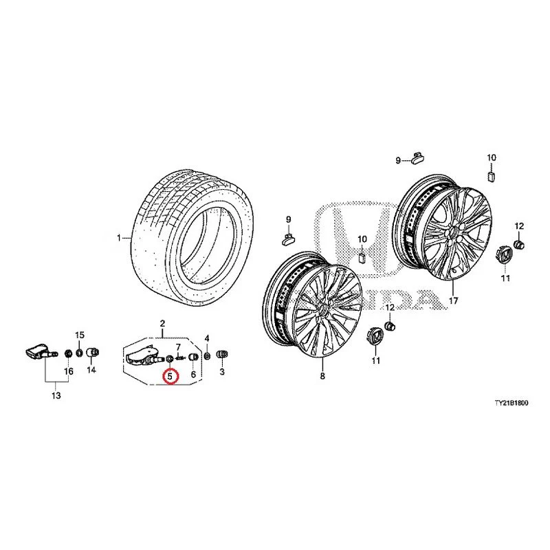 [NEW] JDM HONDA LEGEND HYBRID KC2 2016 Tire/Wheel Disc GENUINE OEM - Image 6
