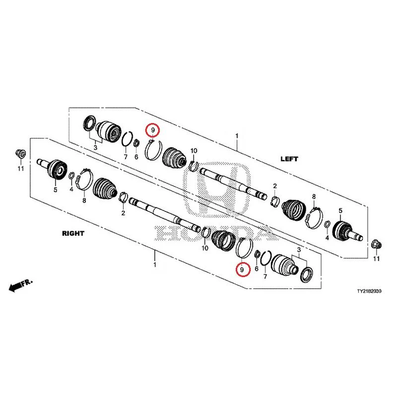 [NEW] JDM HONDA LEGEND HYBRID KC2 2016 Rear Drive Shaft GENUINE OEM - Image 10