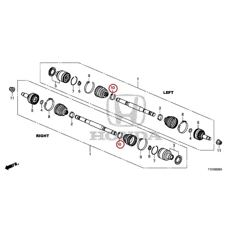 [NEW] JDM HONDA LEGEND HYBRID KC2 2016 Rear Drive Shaft GENUINE OEM - Image 11