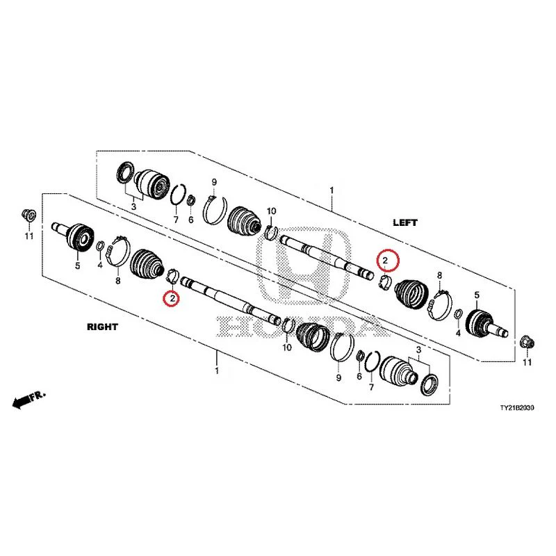 [NEW] JDM HONDA LEGEND HYBRID KC2 2016 Rear Drive Shaft GENUINE OEM - Image 3