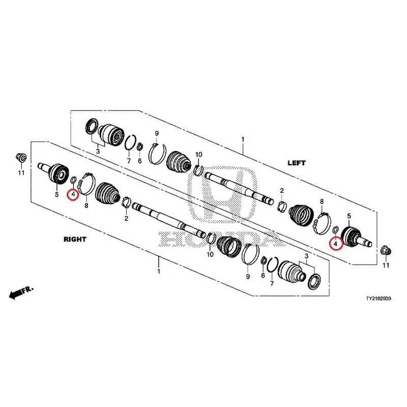 [NEW] JDM HONDA LEGEND HYBRID KC2 2016 Rear Drive Shaft GENUINE OEM - Image 5