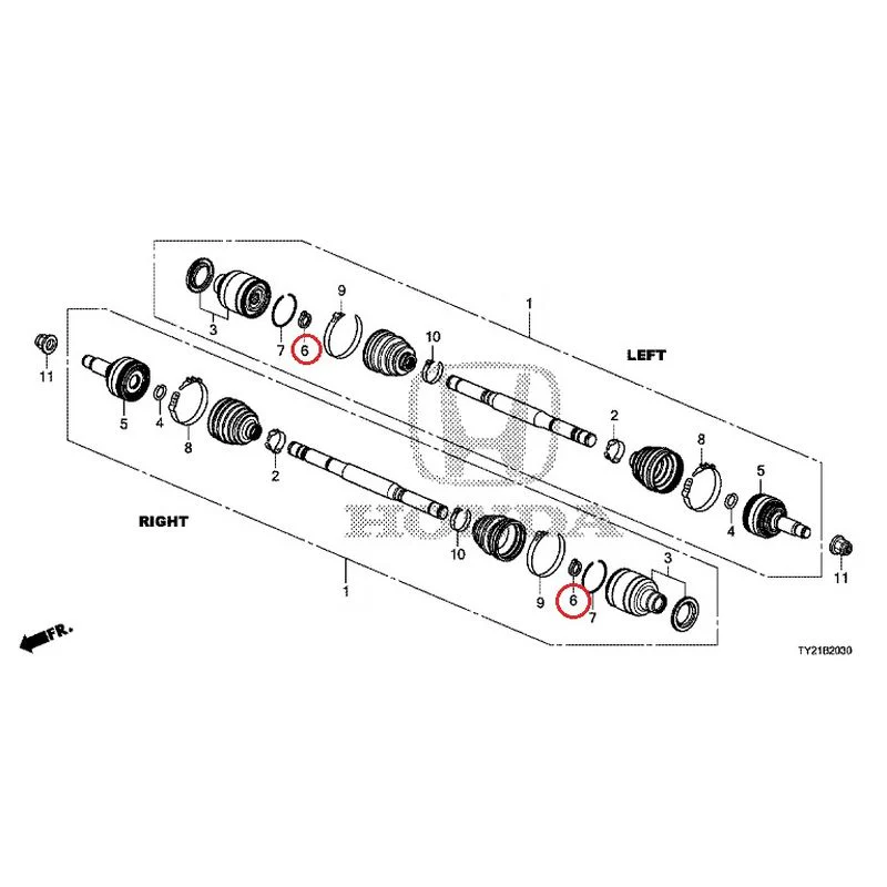[NEW] JDM HONDA LEGEND HYBRID KC2 2016 Rear Drive Shaft GENUINE OEM - Image 7