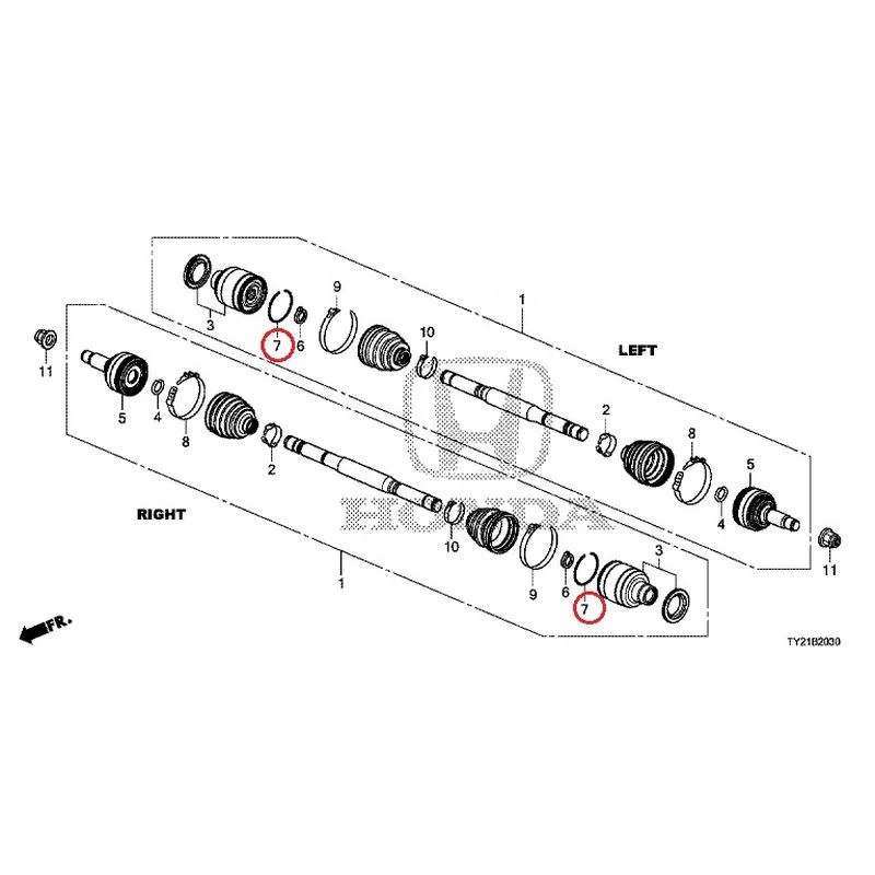 [NEW] JDM HONDA LEGEND HYBRID KC2 2016 Rear Drive Shaft GENUINE OEM - Image 8