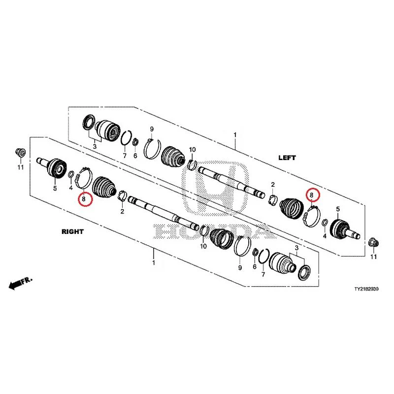 [NEW] JDM HONDA LEGEND HYBRID KC2 2016 Rear Drive Shaft GENUINE OEM - Image 9