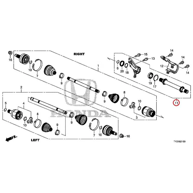 [NEW] JDM HONDA LEGEND HYBRID KC2 2016 Front Drive Shaft/Half Shaft GENUINE OEM - Image 12