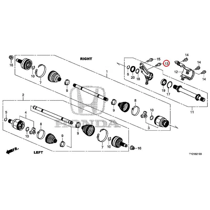 [NEW] JDM HONDA LEGEND HYBRID KC2 2016 Front Drive Shaft/Half Shaft GENUINE OEM - Image 14