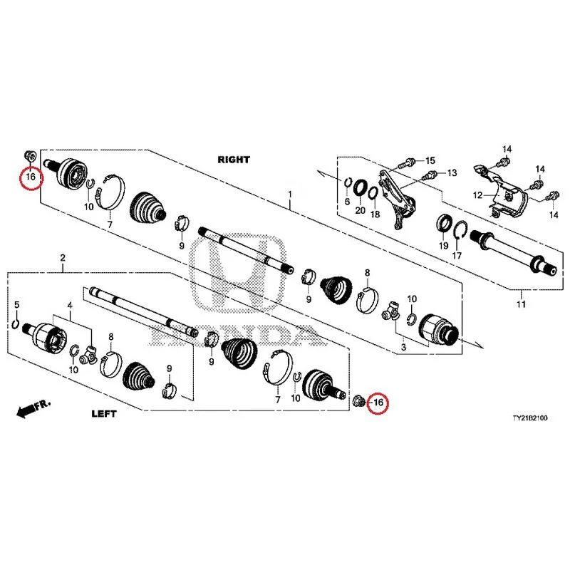 [NEW] JDM HONDA LEGEND HYBRID KC2 2016 Front Drive Shaft/Half Shaft GENUINE OEM - Image 17