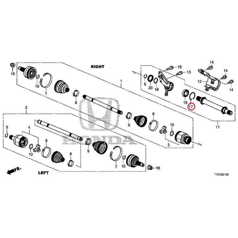 [NEW] JDM HONDA LEGEND HYBRID KC2 2016 Front Drive Shaft/Half Shaft GENUINE OEM - Image 18