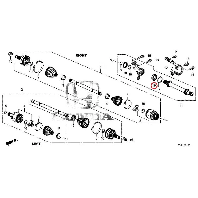 [NEW] JDM HONDA LEGEND HYBRID KC2 2016 Front Drive Shaft/Half Shaft GENUINE OEM - Image 22
