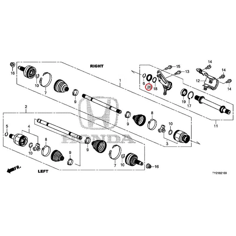 [NEW] JDM HONDA LEGEND HYBRID KC2 2016 Front Drive Shaft/Half Shaft GENUINE OEM - Image 23