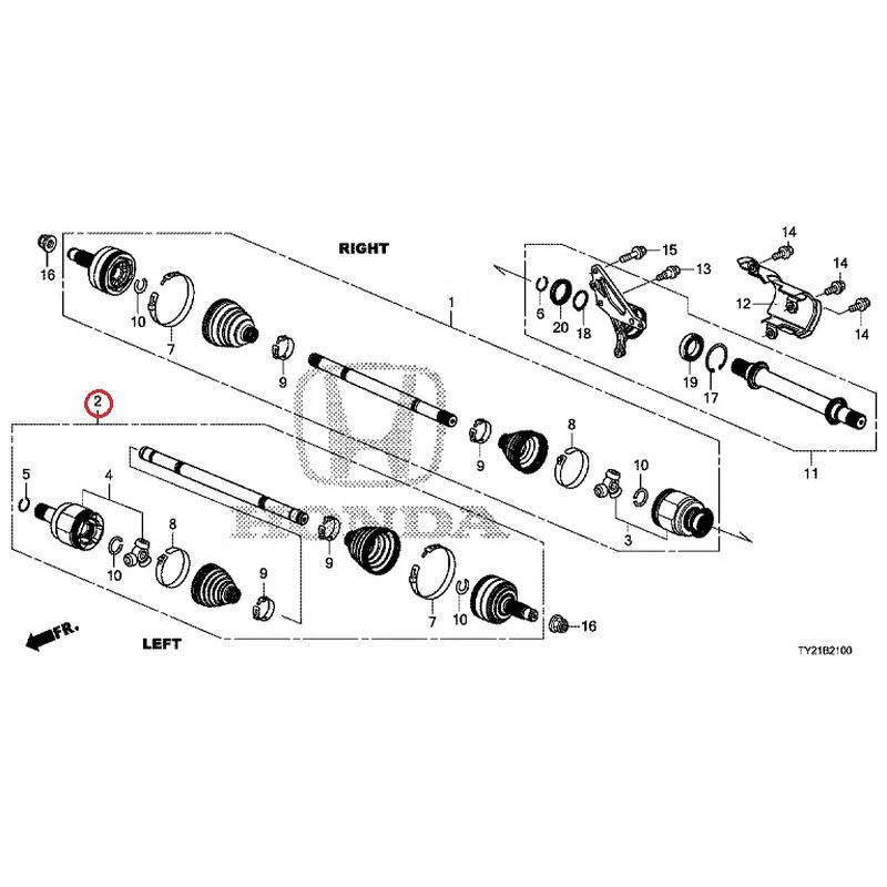 [NEW] JDM HONDA LEGEND HYBRID KC2 2016 Front Drive Shaft/Half Shaft GENUINE OEM - Image 3