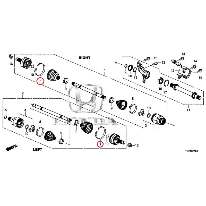 [NEW] JDM HONDA LEGEND HYBRID KC2 2016 Front Drive Shaft/Half Shaft GENUINE OEM - Image 8