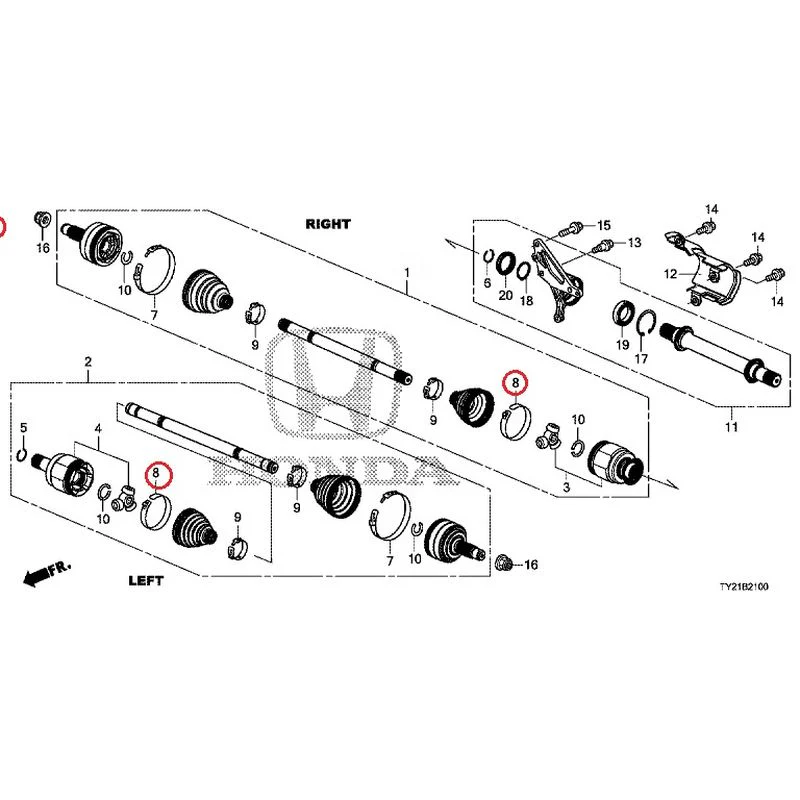 [NEW] JDM HONDA LEGEND HYBRID KC2 2016 Front Drive Shaft/Half Shaft GENUINE OEM - Image 9