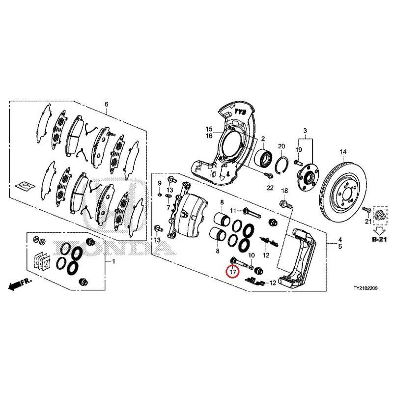 [NEW] JDM HONDA LEGEND HYBRID KC2 2016 Front Brake GENUINE OEM - Image 18